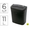 DESTRUCTORA DE DOCUMENTOS Q-CONNECT KF15543 CAPACIDAD DE CORTE 6 H DESTRUYE GRAPAS CLIPS Y TARJETAS