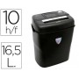 DESTRUCTORA DE DOCUMENTOS Q-CONNECT KF15549 CAPACIDAD DE CORTE 10 H DESTRUYE GRAPAS CLIPS CD Y TARJE