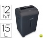 DESTRUCTORA DE DOCUMENTOS Q-CONNECT KF15551 CAPACIDAD DE CORTE 12 H DESTRUYE GRAPAS CLIPS CD Y TARJE