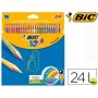 LAPICES DE COLORES BIC TROPICOLORS ESTUCHE DE 24 COLORES SURTIDOS