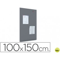 PIZARRA ROCADA MAGNETICA NEGRA CON SISTEMA SKI WHITEBOARD 100X150 CM