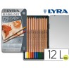 LAPICES DE COLORES LYRA REMBRANDT POLYCOLOR CAJA METALICA 12 COLORES SURTIDOS