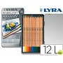 LAPICES DE COLORES LYRA REMBRANDT AQUARELABLE CAJA METALICA 12 COLORES SURTIDOS
