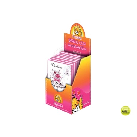 TARJETA DE FELICITACION SERIE MUJER CON PURPURINA MODELOS SURTIDOS