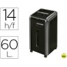 DESTRUCTORA DE DOCUMENTOS FELLOWES 225MI CAPACIDAD DE CORTE 14 HOJAS DESTRUYE GRAPAS CLIPS TARJETAS