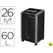 DESTRUCTORA DE DOCUMENTOS FELLOWES 325I CON CICLO DE TRABAJO CONTINUO CAPACIDAD DE CORTE 26 HOJAS DE