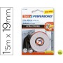 CINTA ADHESIVA TESA DOBLE CARA ULTRA STRONG EXTRAFUERTE PARA INTERIOR Y EXTERIOR 1,5M X19MM
