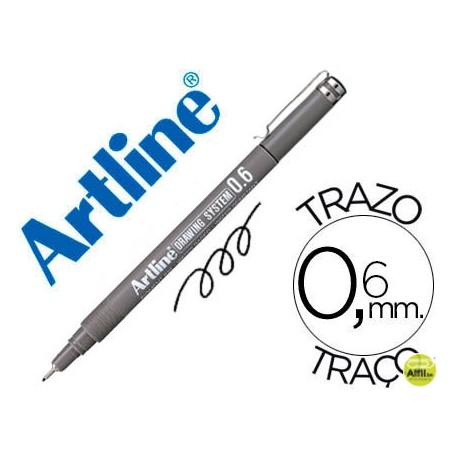 ROTULADOR ARTLINE CALIBRADO MICROMETRICO NEGRO EK-236 PUNTA 0,6 MM