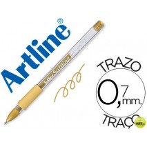 BOLIGRAFO ARTLINE 1900 SOFTLINE TINTA ACEITE METALICO ORO