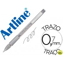 BOLIGRAFO ARTLINE 1900 SOFTLINE TINTA ACEITE METALICO PLATA