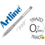 BOLIGRAFO ARTLINE 1900 SOFTLINE TINTA ACEITE METALICO PLATA
