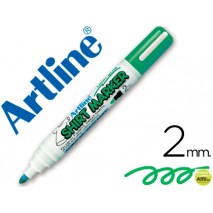 ROTULADOR ARTLINE CAMISETA EKT-2 VERDE FLUORESCENTE PUNTA REDONDA 2 MM PARA USO EN CAMISETAS