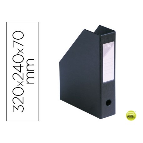 REVISTERO FAST-PAPERFLOW PVC ULTRA RESISTENTE COLOR NEGRO 32X24X7 CM