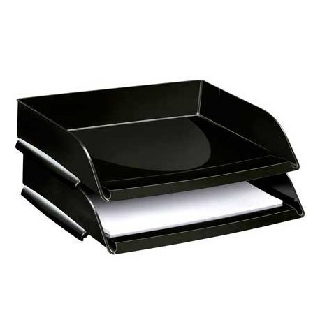 BANDEJA SOBREMESA CEP PLASTICO NEGRA 348X257X66 MM