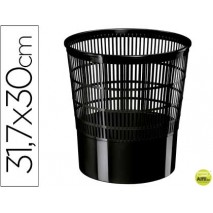 PAPLELERA PLASTICO CEP ECOLINE REJILLA NEGRA 30X30X31,7 CM