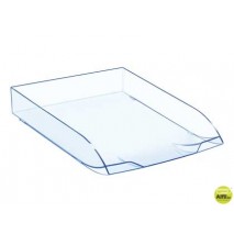 BANDEJA SOBREMESA CEP CONFORT PLASTICO TRANSPARENTE CELESTE 370X270X61 MM