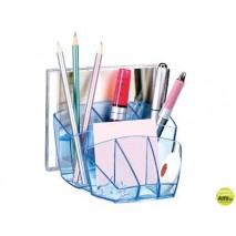 ORGANIZADOR SOBREMESA CEP CONFOR ICE BLUE PLASTICO TRANSPARENTE CELESTE