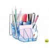 ORGANIZADOR SOBREMESA CEP CONFOR ICE BLUE PLASTICO TRANSPARENTE CELESTE