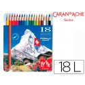 LAPICES DE COLORES PRISMALO ACUARELABLES CAJA METALICA DE 18 COLORES SURTIDOS