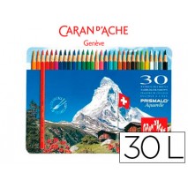 LAPICES DE COLORES PRISMALO ACUARELABLES CAJA METALICA DE 30 COLORES SURTIDOS