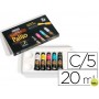 PINTURA OLEO PALLIO CAJA CARTON DE 5 COLORES PRIMARIOS TUBO DE 20 ML