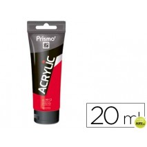 PINTURA ACRILICA PRISMO ROJO PERMANENTE MEDIO 259 TUBO DE 20 ML