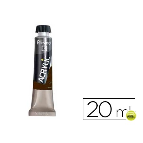 PINTURA ACRILICA PRISMO TIERRA SOMBRA TOSTADA 490 TUBO DE 20 ML