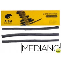 CARBONCILLO ARTIST MEDIANOS 5-6 MM CAJA DE 6 BARRAS
