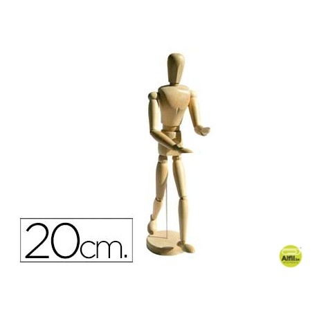 MANIQUI DE PINTURA ARTIST MADERA MASCULINO 20 CM