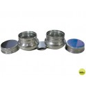 ACEITERA ARTIST METALICA DOBLE CON PINZA Y TAPA