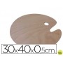 PALETA MADERA ARTIST OVALADA TAMAÑO 30X40X0,05 CM