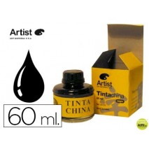 TINTA CHINA ARTIST NEGRA FRASCO DE 60 ML