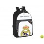 CARTERA ESCOLAR SAFTA REAL MADRID MOCHILA DOBLE 32X42X16 CM