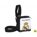 CARTERA ESCOLAR SAFTA REAL MADRID BOLSO PORTA VIDEO JUEGOS 14X16X6 CM