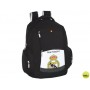 CARTERA ESCOLAR SAFTA REAL MADRID MOCHILA DOBLE MULTIBOLSILLOS 32X44X20 CM