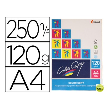PAPEL FOTOCOPIADORA COLOR COPY  DIN A4 120 GRAMOS PAQUETE DE 250 HOJAS