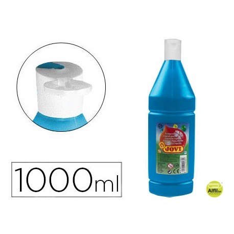 TEMPERA LIQUIDA JOVI 1000 CC AZUL CYAN