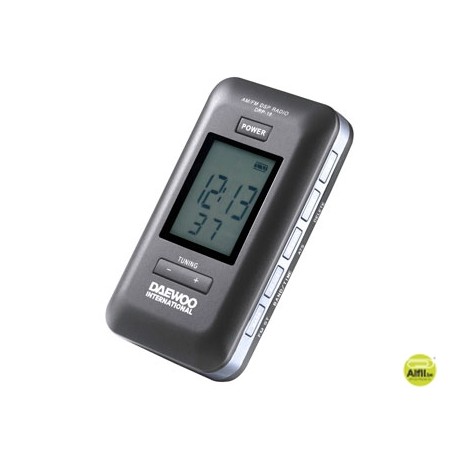 RADIO DAEWOO DIGITAL PANTALLA LCD RETROILUMINADA MEMORIA AM Y FM ALARMA DESPERTADOR