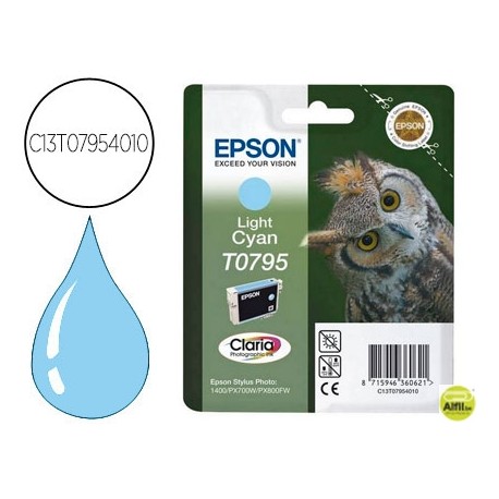 INK-JET EPSON STYLUS TO7954 CIAN CLARO P50 PX650 700W 710W 720WD 730WD 800FW