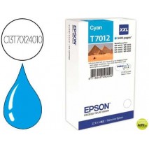INK-JET EPSON STYLUS T7012 CIAN XL WP-4000 4500 CAPACIDAD 3400 PAG