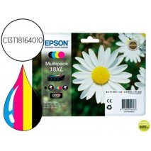 INK-JET EPSON MULTIPACK T1816 NEGRO AMARILLO CIAN Y MAGENTA XP-102 XP-205 XP-305 XP-405 CAPACIDAD 47