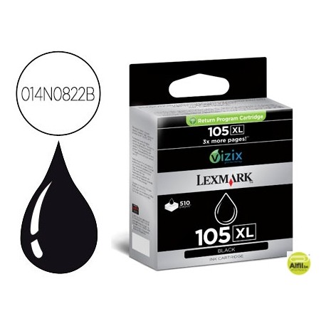 INK-JET LEXMARK 105XL AC BL NEGRO