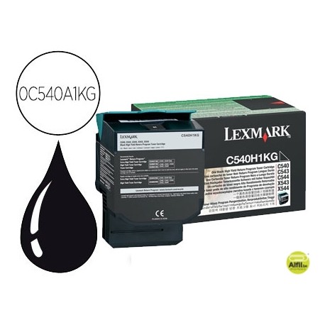 TONER LEXMARK BC C540/43/44 X543 NEGRO CAPACIDAD 1000 PAG