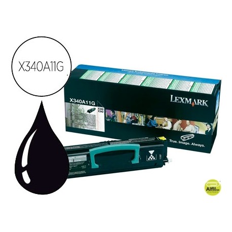 TONER LEXMARK NEGRO X340 X342 CAPACIDAD 2500 PAG
