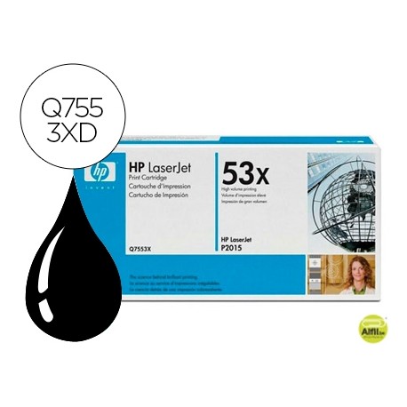 TONER HP LASERJET Q7553X NEGRO 7000 PAG PACK 2