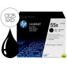 TONER HP LASERJET CE255XD NEGRO 12500 PAG PACK 2