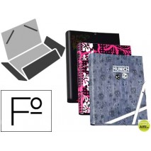 CARPETA LIDERPAPEL GOMAS SOLAPAS FOLIO TRES SOLAPAS FANTASIA EXTREME