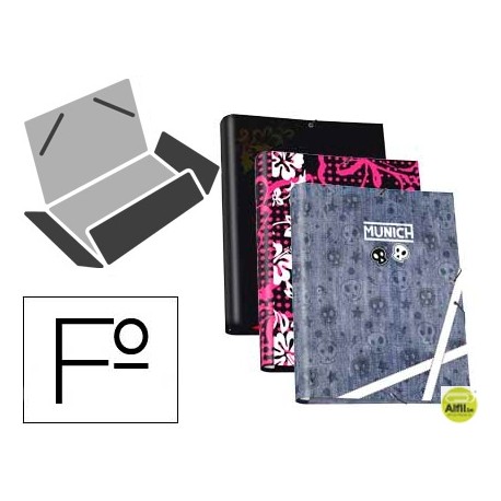 CARPETA LIDERPAPEL GOMAS SOLAPAS FOLIO TRES SOLAPAS FANTASIA EXTREME