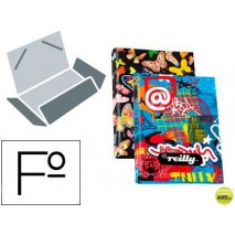 CARPETA LIDERPAPEL GOMAS SOLAPAS FOLIO TRES SOLAPAS FANTASIA REILLY