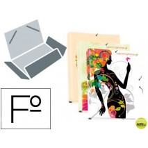 CARPETA LIDERPAPEL GOMAS SOLAPAS FOLIO TRES SOLAPAS FANTASIA SPRING TIME